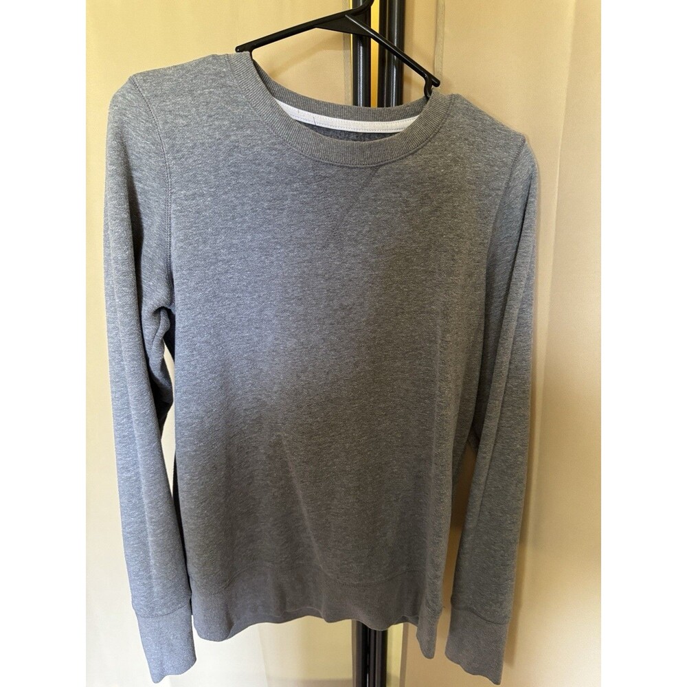 Tek Gear Women Fleece Sweatshirt size S Long Sleeve Crew Neck Gray
